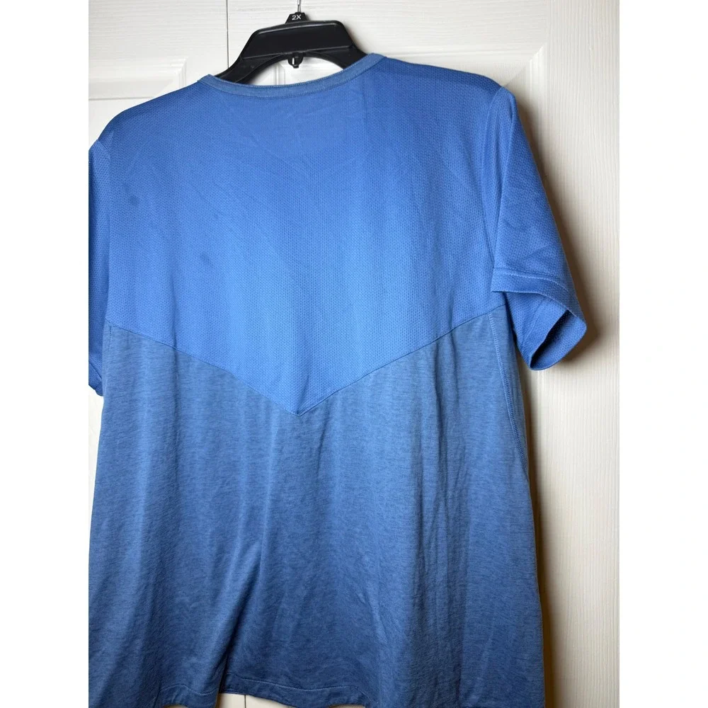 Nike Dri-FIT Softball Shirt Womens XL Blue Short Sleeve Performance Tee Heather
